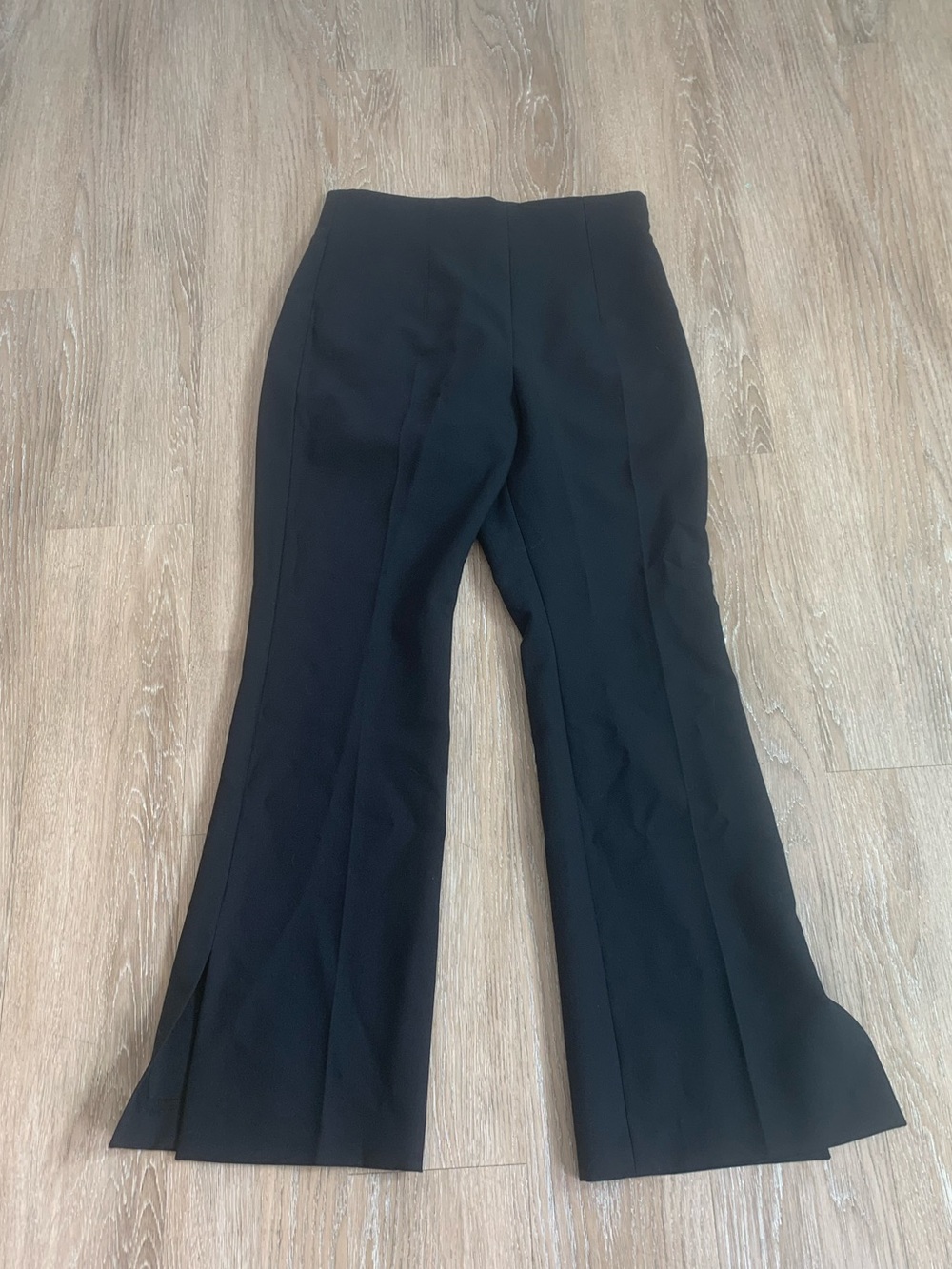 Zara Black Flared Business Causal Pants Size 28
